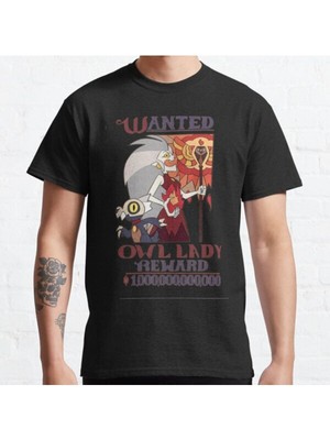 Zoka Wear Bol Kalıp Wanted Owl Lady (The Owl House| Perfect Gift Tasarım Baskılı T-Shirt