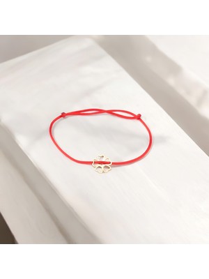 Glorria Altın Yonca Ipli Bileklik