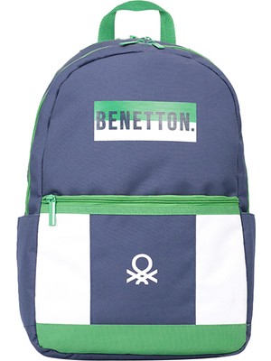 United Colors Of Benetton Çift Bölmeli Unisex Sırt Çantası 04281 Geniş Ana Gövde ve Ayarlanabilir Askı