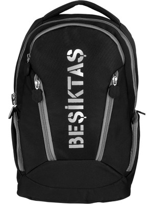 Me Çanta Beşiktaş Lisanslı Çapraz Fermuar Detaylı Siyah Sırt Çantası 24324