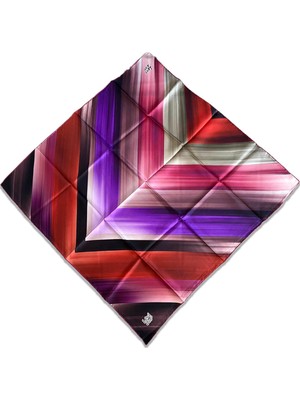 Levidor Tivil Ipek Eşarp 35055 Mor Karışık Desen