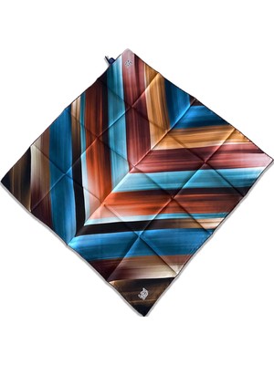 Levidor Tivil Ipek Eşarp 35062 Kahverengi Karışık Desen