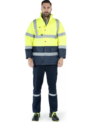 OWL İş Kabanı Çift Renkli Reflektörlü Hi - Vis