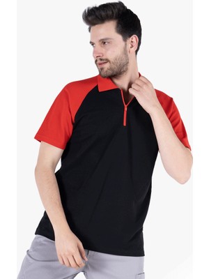 Owl Polo Yaka Fermuarlı T-Shirt