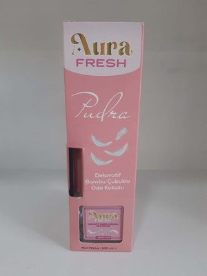 Aura Fresh Pudra Bambu Çubuklu Dekoratif  Oda Kokusu| 100 ml