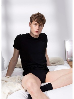 Silver Kısa Kol Siyah T-Shirt C6T0N3O9