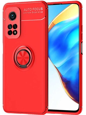 Gökmen Aksesuar Xiaomi Mi 10T 5g Kılıf Zore Ravel Silikon Kapak-Kırmızı