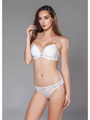 moonlight underwear Shopidik 273 Ekru Takım Extra Pedli