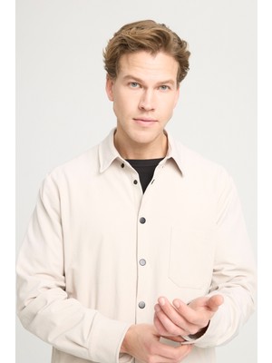 Wrangler Loose Fit Rahat Kesim Bej Gömlek Ceket