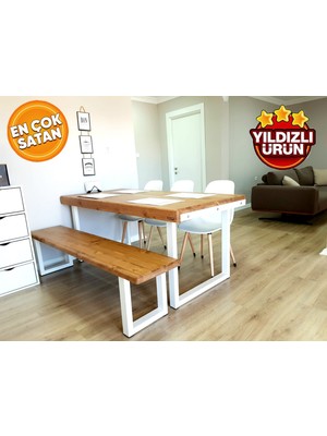 Deryawood Doğal Ahşap Yemek MASASI-70-100