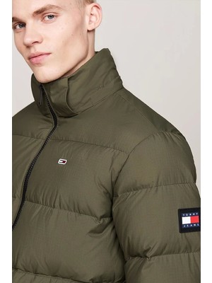 Tommy Hilfiger Erkek Essential Yeşil Mont