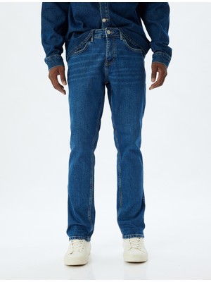 Koton Straight Fit Kot Pantolon - Mark Jean