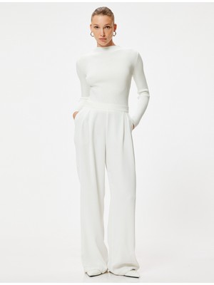 Koton Basic Dik Yaka Triko Kazak Uzun Kollu