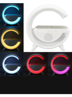 Gilli Store Akilli Gece Lambasi Speaker Bluetooth Hoparlor Kablosuz Şarj Rgb Masa Lambasi Yatak Odasi Dekor