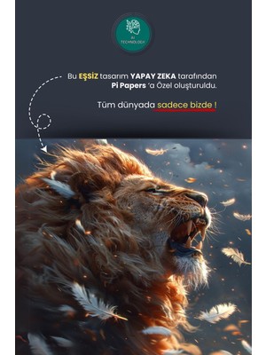 Pi Papers Galatasaray Poster, Premium Baskı Poster, Aslan Duvar Posteri, Galatasaray Hediyelik Ürün Önerisi