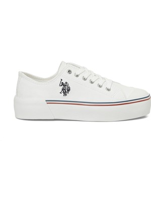 U.S. Polo Assn. Penelope P Wt 4Pr Beyaz Kadın Sneaker