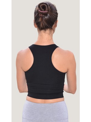 Kamala Crop Top Mangala Pamuklu Nakışlı