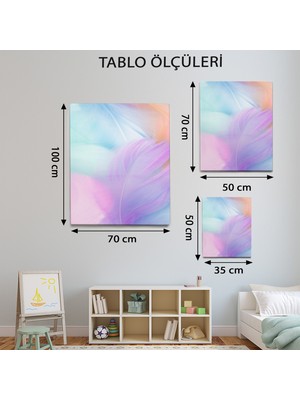 Mervolia Soyut Temalı  Soft Tüyler Tablo TBL520