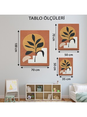 Mervolia Minimalist Temalı  Bohem Renkli Tablo TBL618