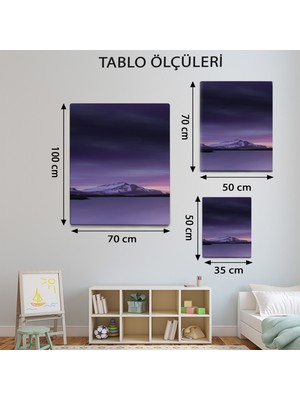 Mervolia Manzara Temalı  Mor Vadi Tablo TBL222