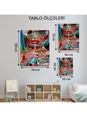 Mervolia Pop Art Temalı  Modern Tablo TBL912