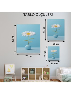 Mervolia Minimalist Temalı  Papatya Tablo TBL580