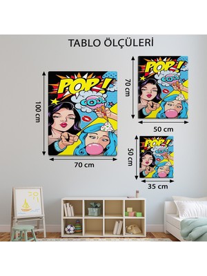 Mervolia Pop Art Temalı  Modern Tablo TBL932