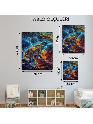 Mervolia Modern Temalı  Bulutsu Tablo TBL796