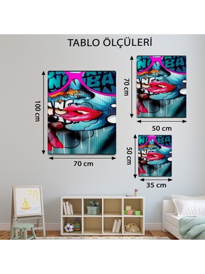 Mervolia Pop Art Temalı  Modern Tablo TBL913