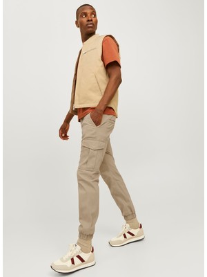 Jack & Jones Kahve Erkek Kargo Pantolon 12186889_JPSTMARCO Jjjoe Cuffed Car