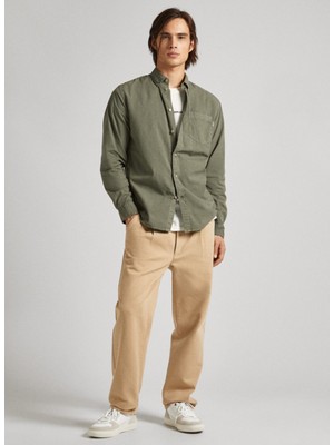 Pepe Jeans Pepe Jeans Slim Fit Yeşil Erkek Gömlek PM308270 679 Prınce