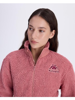 Kappa Logo Felax Tur Kadın Gül Kurusu Comfort Fit Sherpa