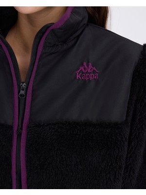 Kappa Authentic Abent Kadın Siyah Comfort Fit Sherpa