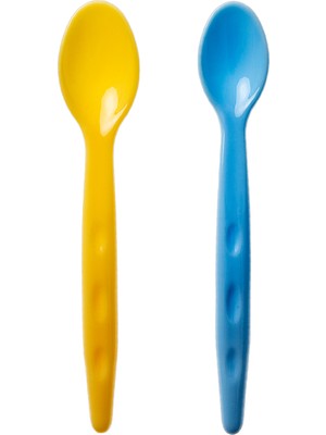 Babyjem 2'Li Mama Kaşığı Mavi-Sarı