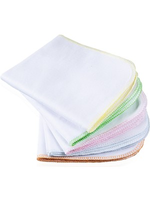 Babyjem Ağız Bezi 10'Lu Pamuklu Beyaz 28x28 cm Yerli Üretim Bebeğiniz İçin Rahat Kullanım
