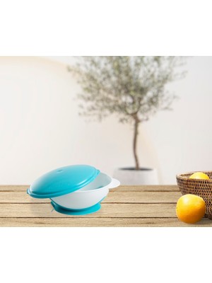 Babyjem Vakumlu Mama Tabağı Mavi