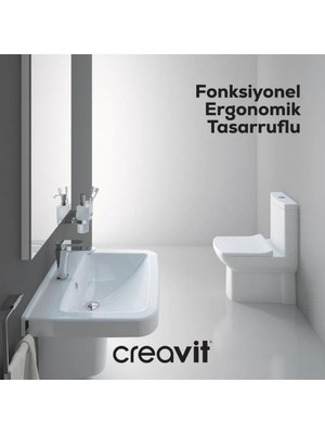 Creavit LR360 Duvara Sıfır Kanallı Klozet, Creavit Yavaş Kapak