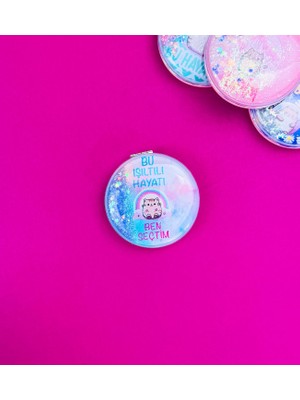 Giftmoda Motto Tasarımlı Oval Ayna