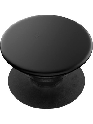 Spelt Pop Socket Popgrip Soket Standlı Desensiz Sade Telefon Arkası Teleskop Parmak Tutucu Siyah Mat