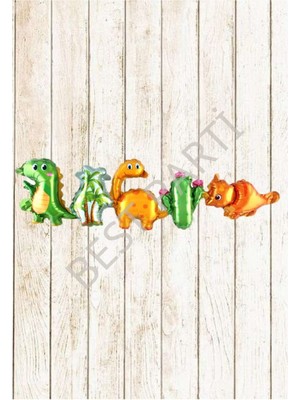 Best Parti Dinazor Temalı Mini Konsept Folyo Balon Seti