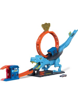 Hot Wheels Dinozor ile Mücadele Oyun Seti, 4 yaş ve üzeri, HKX42