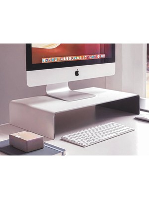 Pristine Design Monitör Yükseltici Metal Organizer Stand - Premium Monitör Sehpası - 1