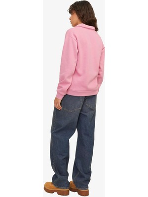 Jjxx Jxpallas Kadın Pembe Sweatshirt 12262669-MOONLITEMAUVE