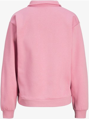 Jjxx Jxpallas Kadın Pembe Sweatshirt 12262669-MOONLITEMAUVE