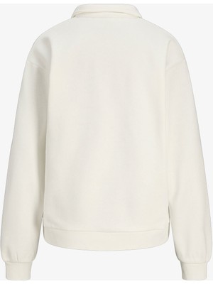 Jjxx Jxpallas Kadın Beyaz Sweatshirt 12262669-BLANCDEBLANC