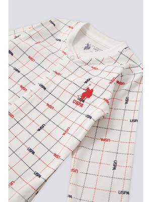 U.S. Polo Assn. Erkek Bebek Krem Pijama Takım 50301952-VR071