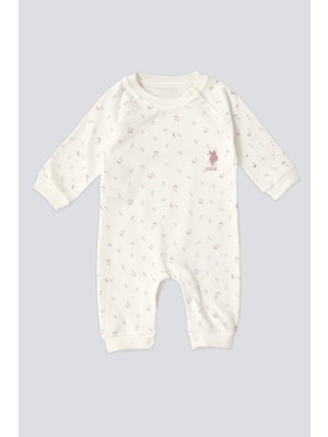 U.S. Polo Assn. Kız Bebek Krem Pijama Takım 50303667-VR071