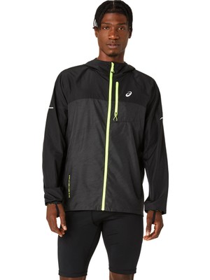 Asics Fujitrail Packable Windbreaker Erkek Siyah Ceket 2011C991-001