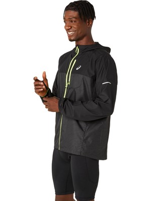 Asics Fujitrail Packable Windbreaker Erkek Siyah Ceket 2011C991-001