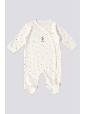 U.S. Polo Assn. Kız Bebek Krem Pijama Takım 50303666-VR071